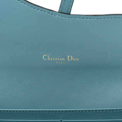 Christian Dior Goatskin Saddle Long Wallet With Chain Blue 8 of 16