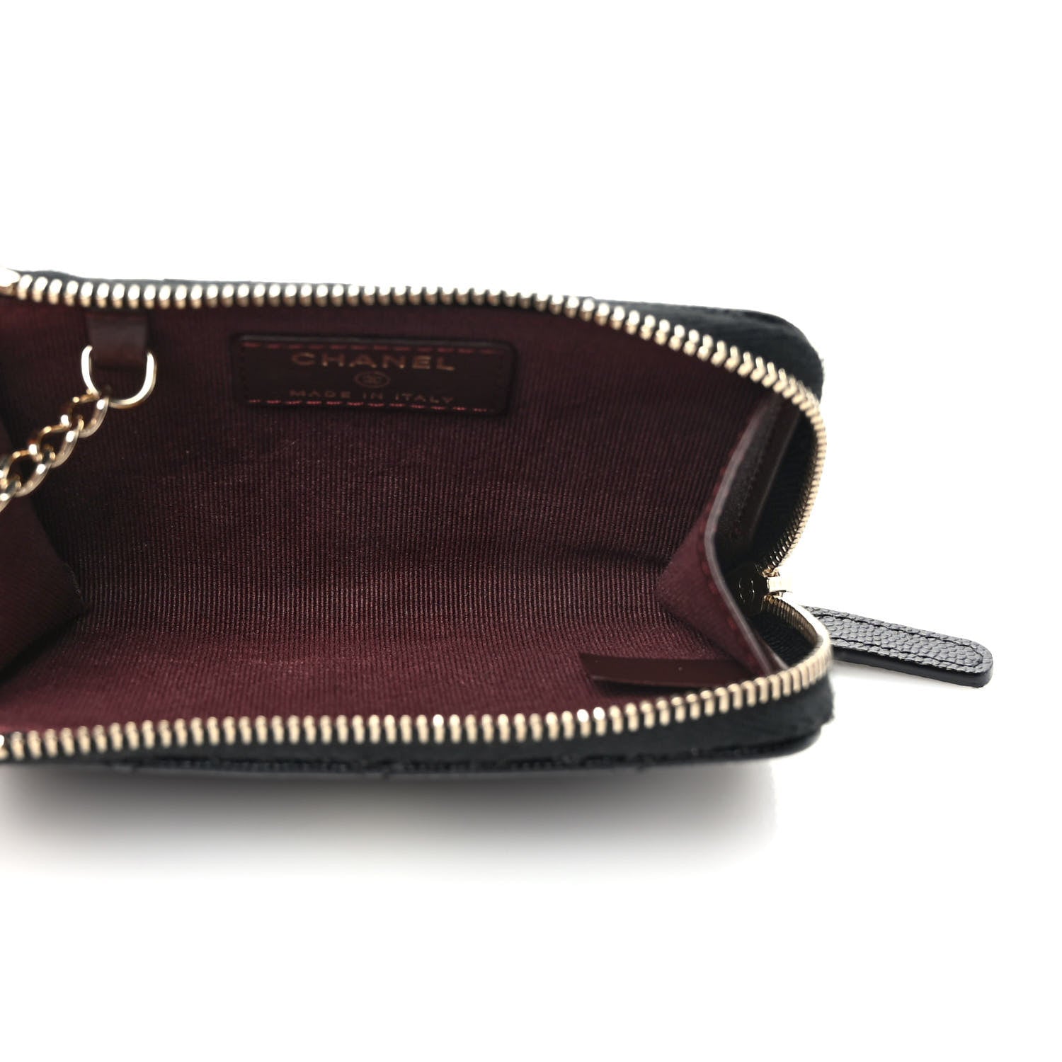 Chanel Caviar Quilted Zipped Key Holder Case Black 5 of 8