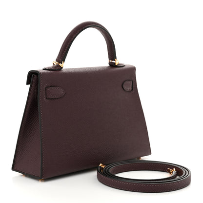 Hermes Epsom Mini Kelly Sellier 20 Rouge Sellier 3 of 10