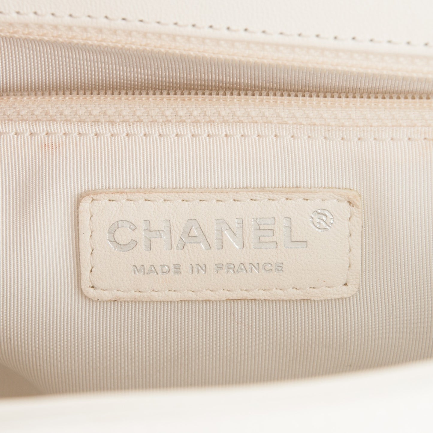 Lambskin Quilted New Medium Boy Flap White