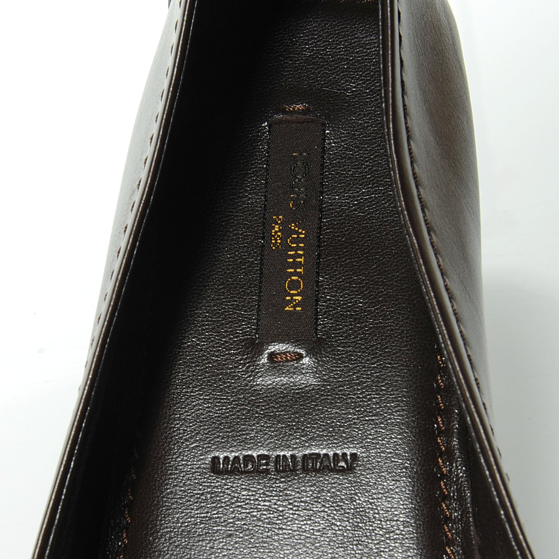 Louis Vuitton Leather Oxford Ballerina Flats Moka 39.5 6 of 7