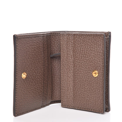 Gucci GG Supreme Monogram Web Ophidia Card Case Beige New Acero 5 of 8