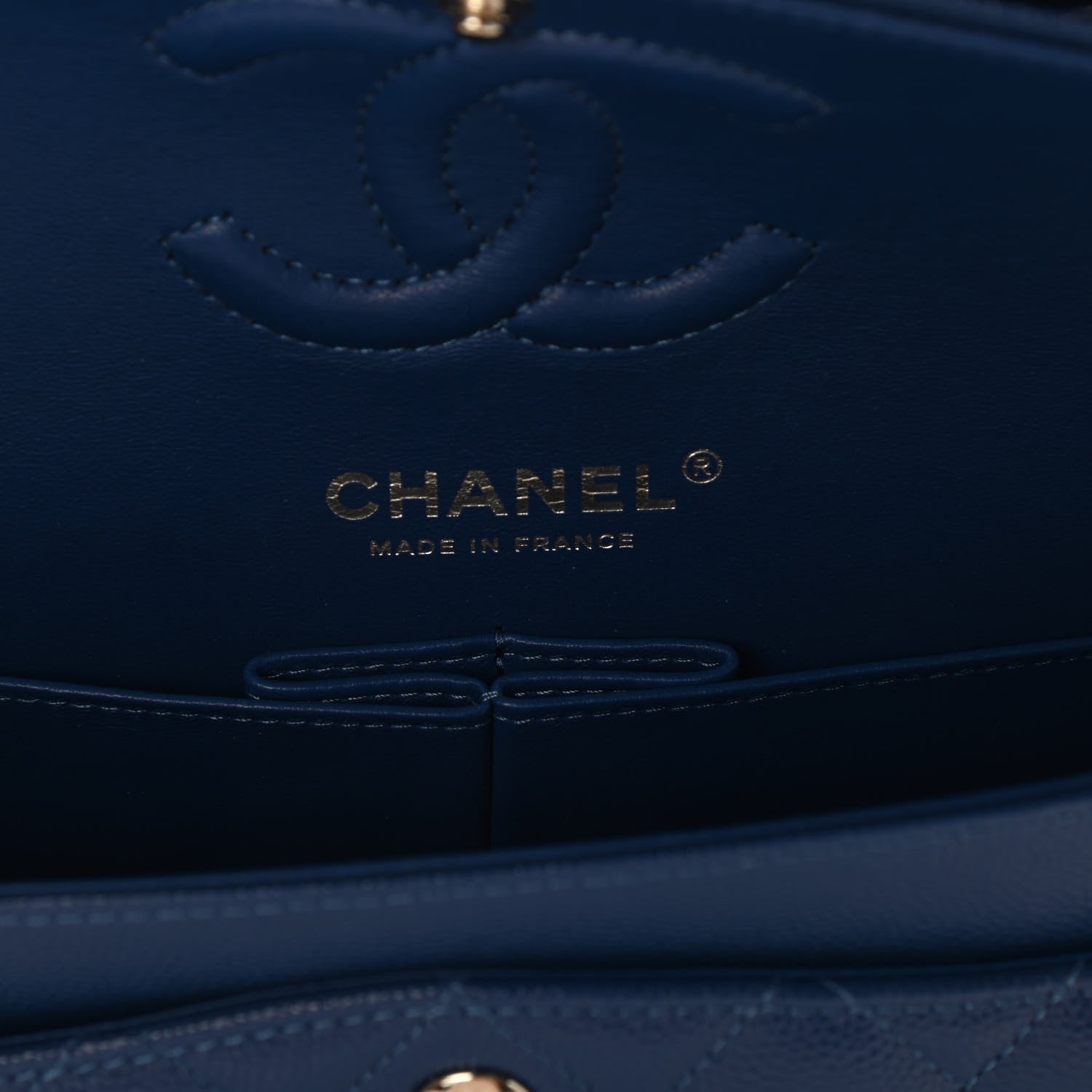 Chanel Caviar Quilted Small Double Flap Blue 5 of 8