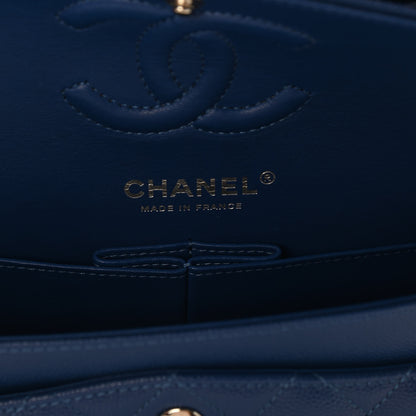 Chanel Caviar Quilted Small Double Flap Blue 5 of 8