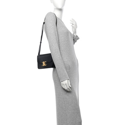 Celine Shiny Calfskin Teen Triomphe Black 2 of 13