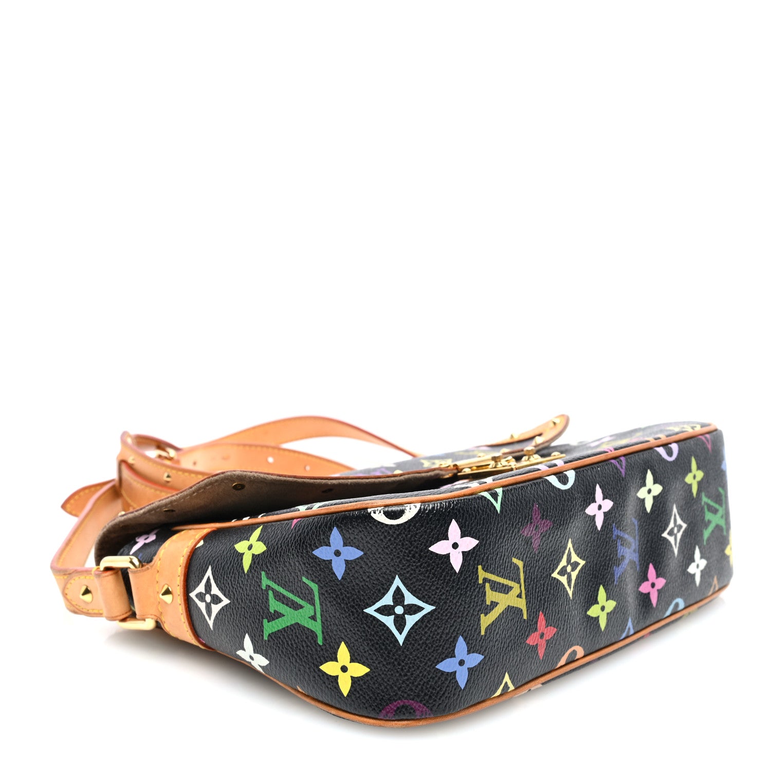 Louis Vuitton Monogram Multicolor Sologne Black 4 of 9