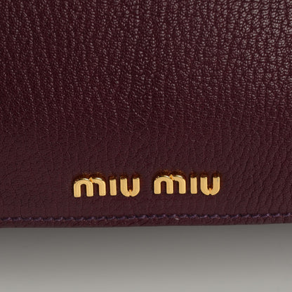Miu Miu Goatskin Madras Tote Ribes 6 of 9