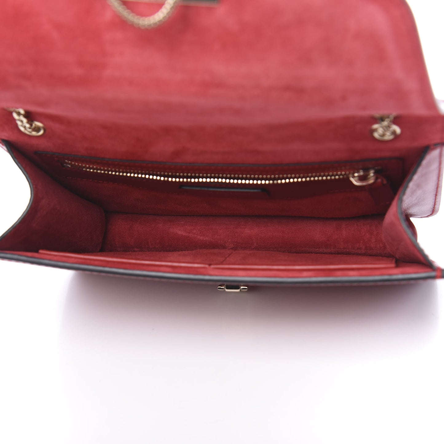Vitello Small Rockstud Demilune Shoulder Bag Rosso Valentino
