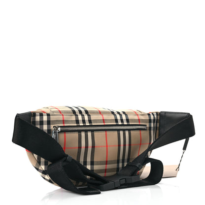 Burberry Nylon Vintage Check Medium Sonny Bum Bag Archive Beige Black 3 of 7