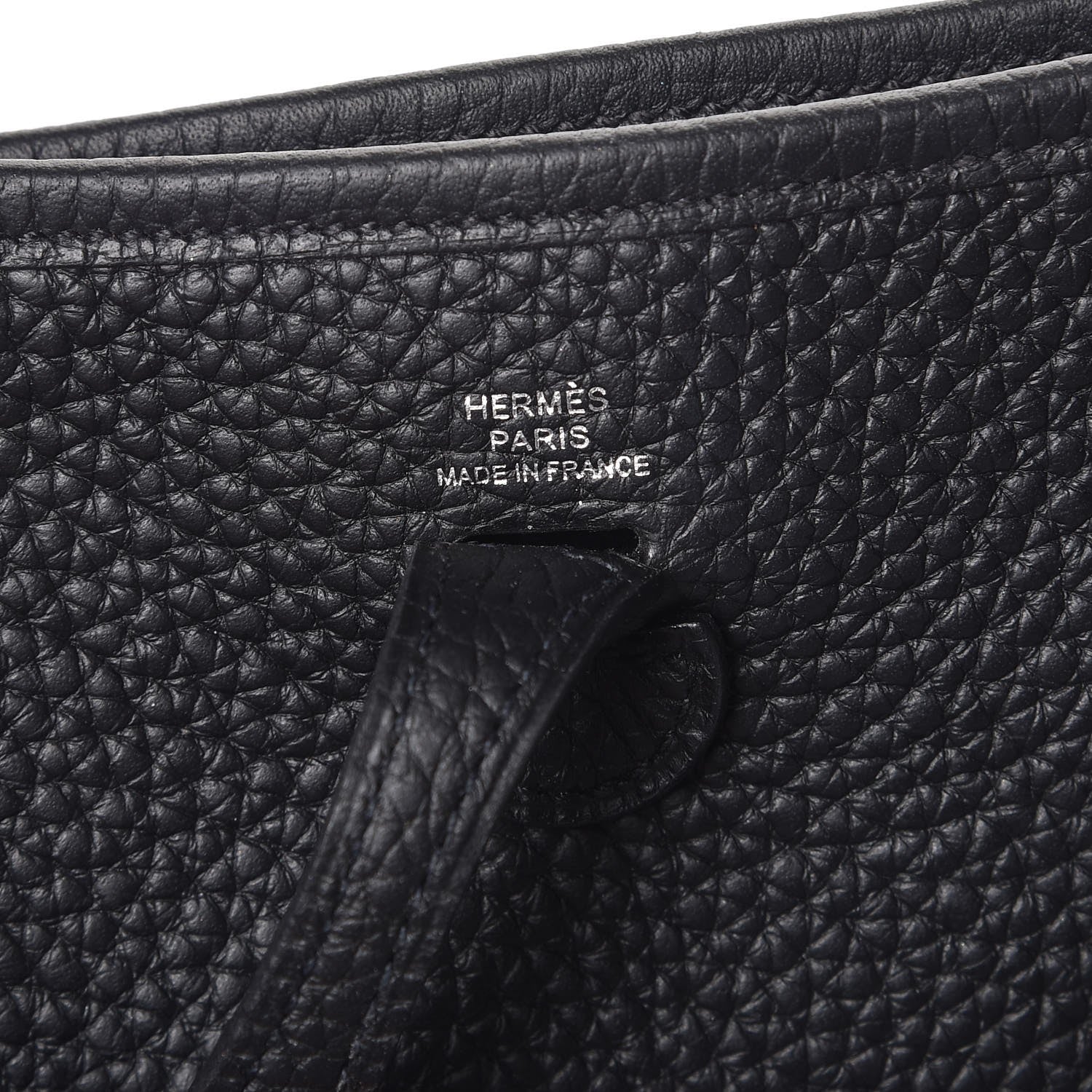 Hermes Taurillon Clemence Evelyne TPM Black 7 of 9