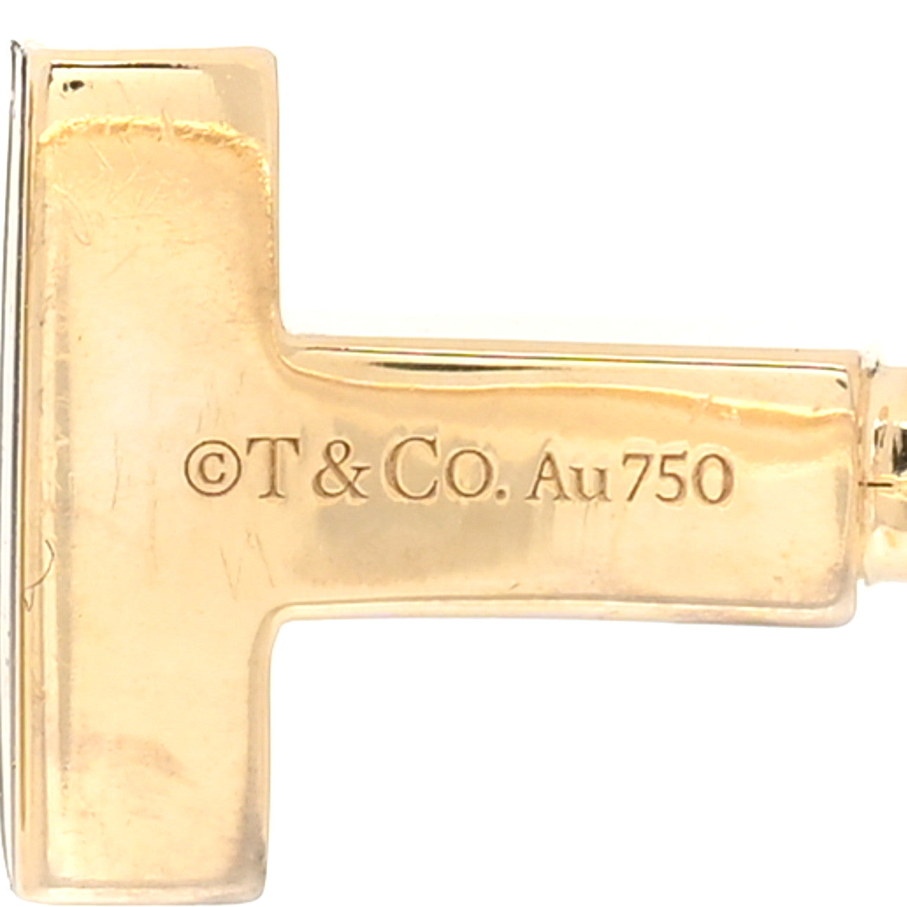Tiffany 18K Yellow Gold T Wire Bracelet 3 of 4