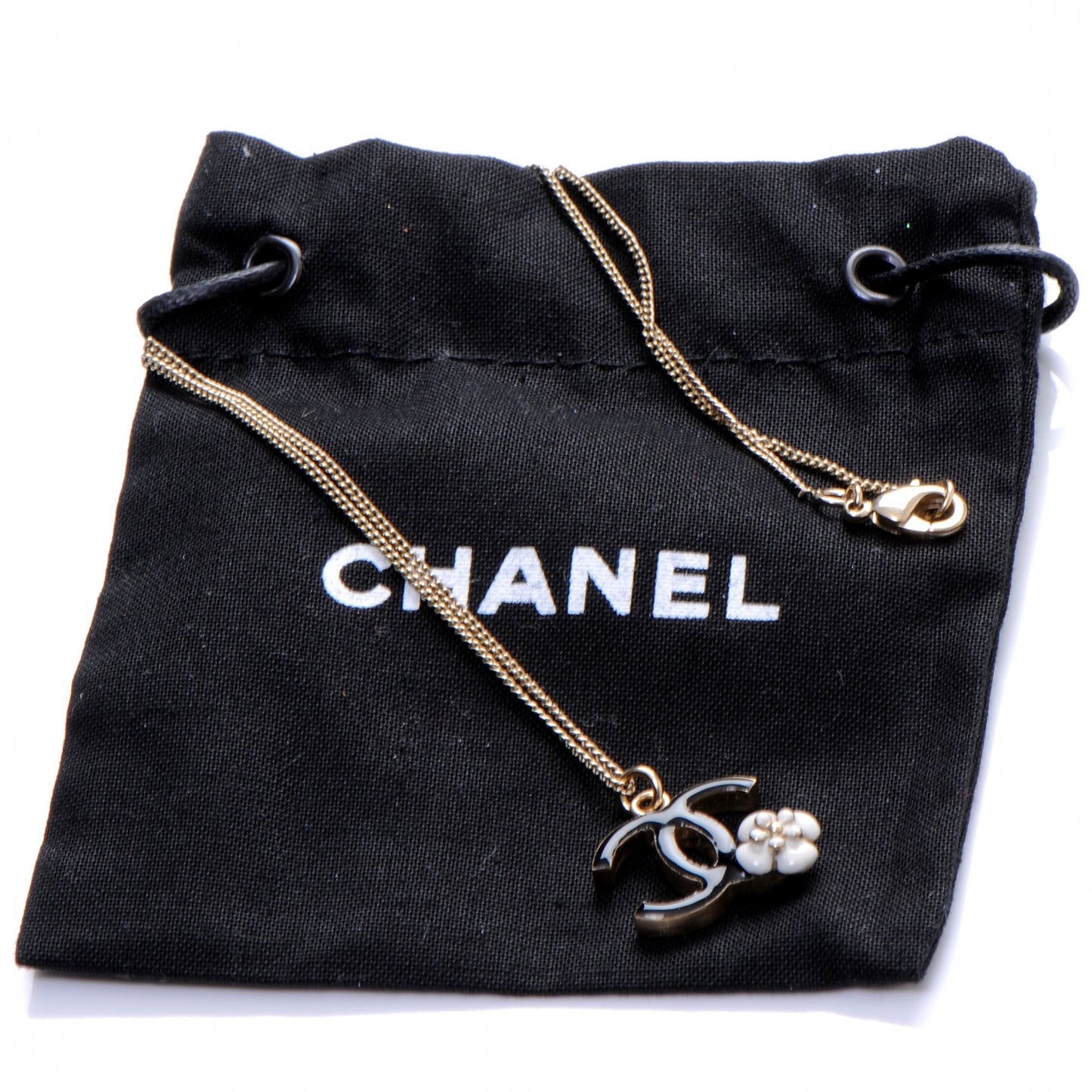 Camelia CC Logo Necklace