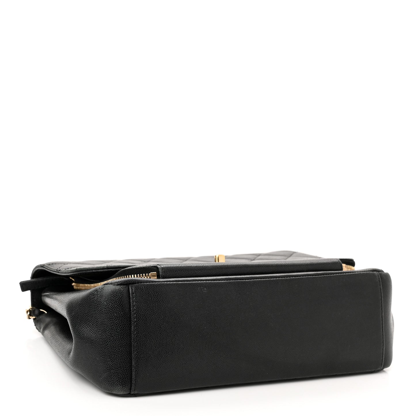 Caviar Quilted Large Business Affinity Flap Black