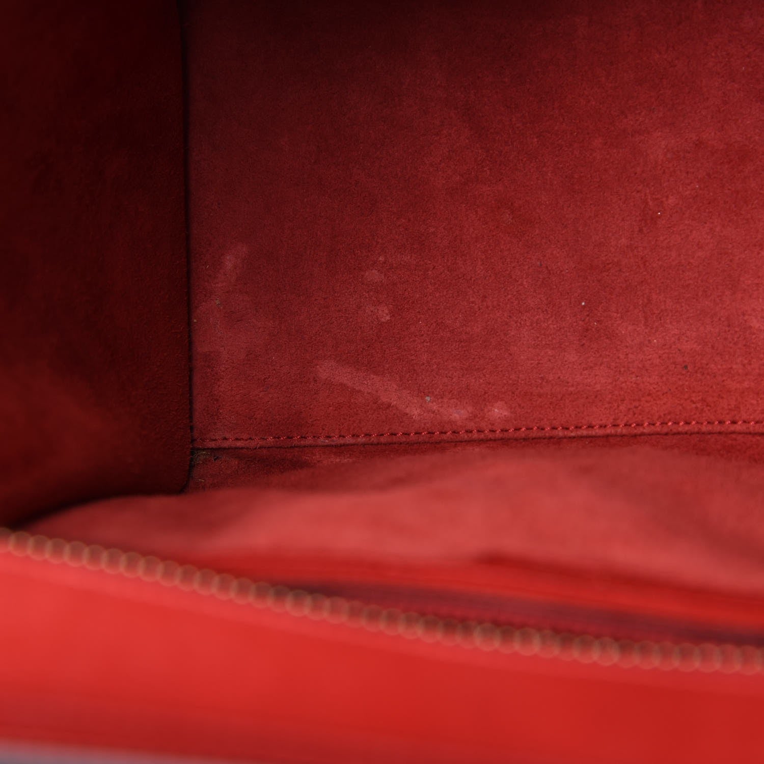 Celine Baby Grained Calfskin Micro Luggage Red 11 of 15