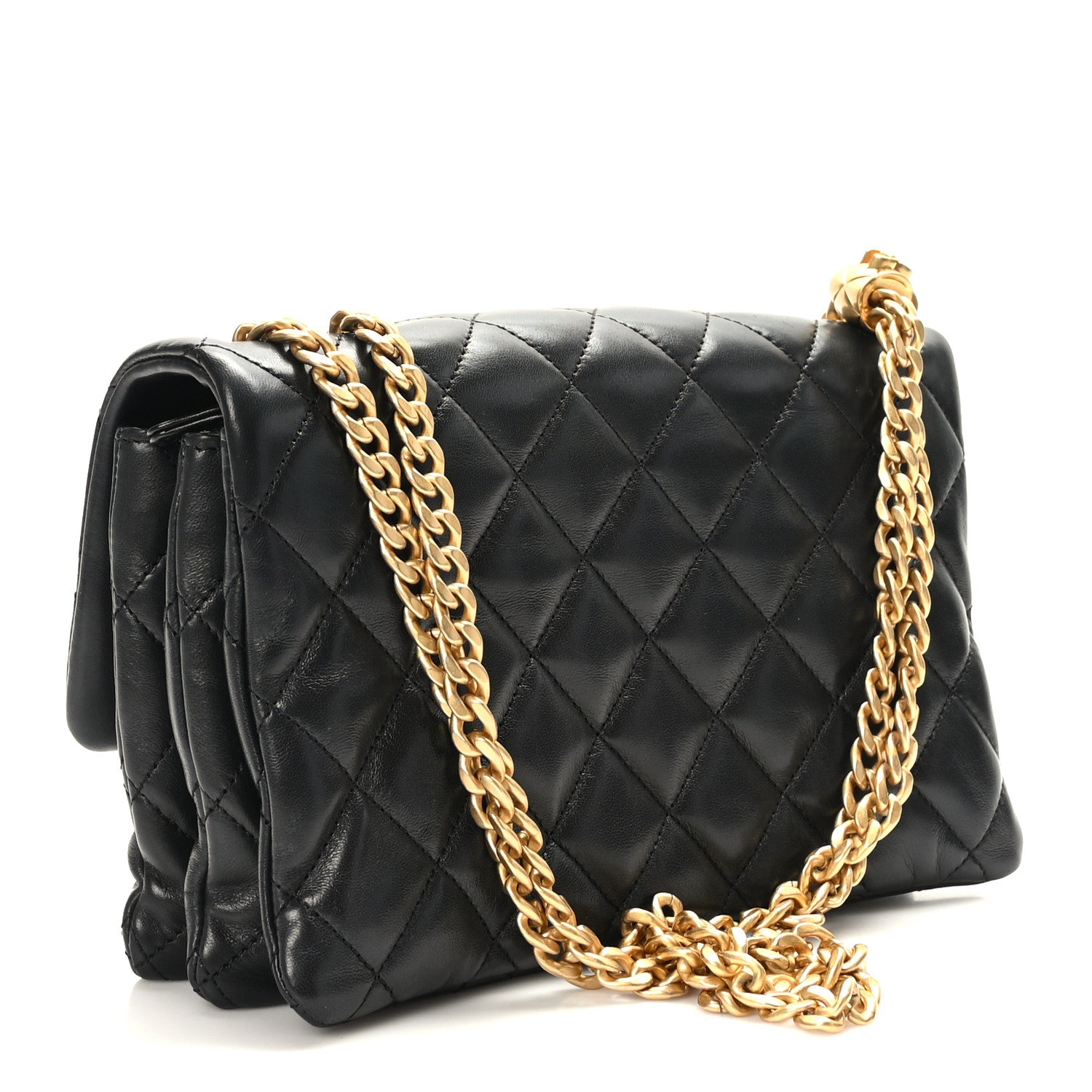Chanel Lambskin Quilted Medium Pillow Crush Flap Black 3 of 10