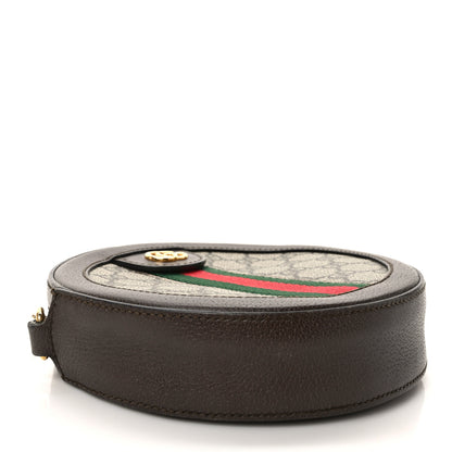 Gucci GG Supreme Monogram Web Mini Ophidia Round Shoulder Bag Brown 4 of 10