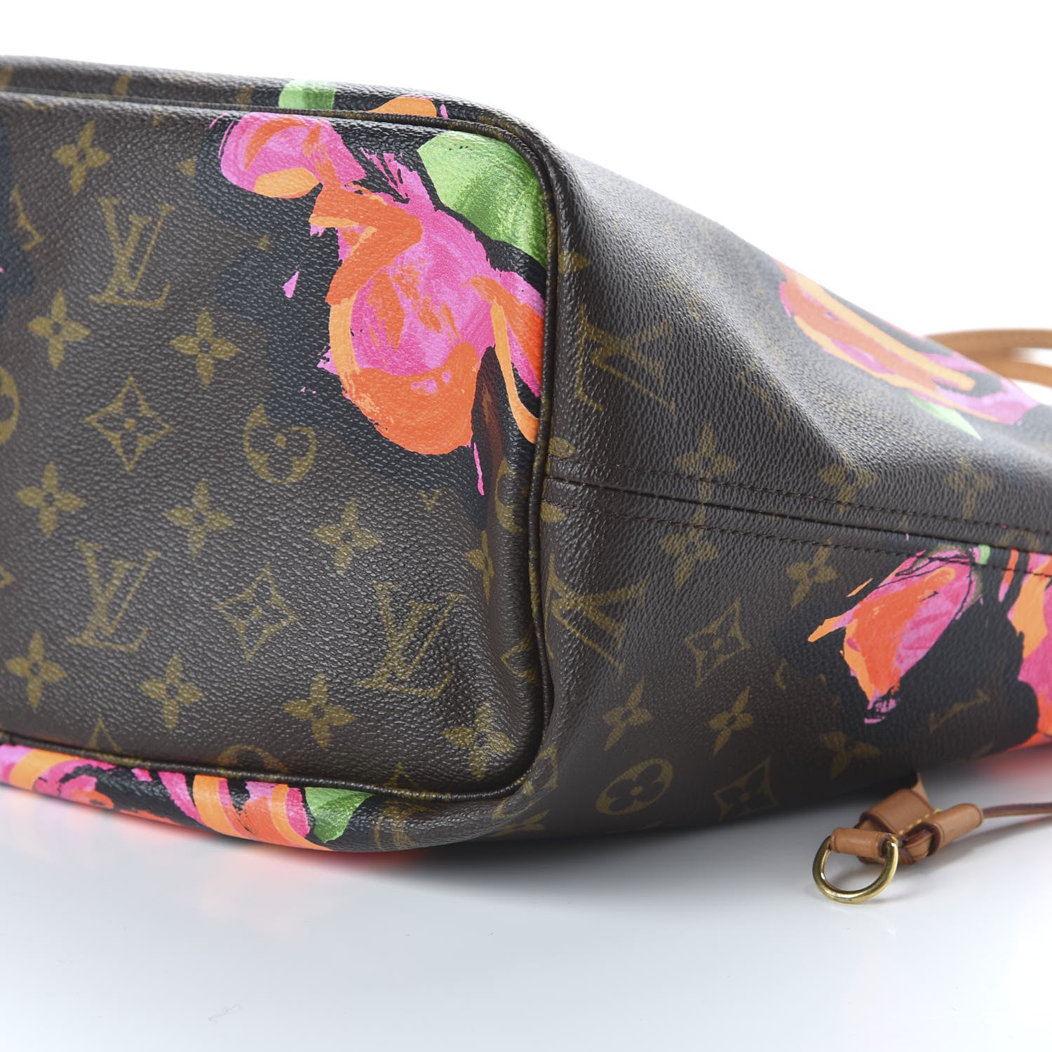 Louis Vuitton Monogram Roses Neverfull MM 7 of 10