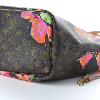 Louis Vuitton Monogram Roses Neverfull MM 7 of 10