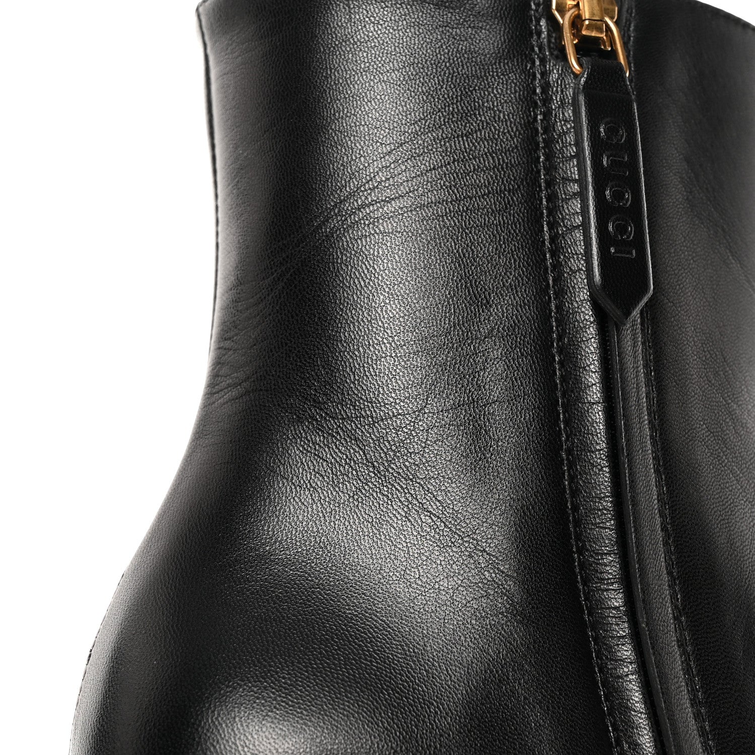 Gucci Malaga Kid GG Marmont Fringe 75mm Ankle Boots 36.5 Black 11 of 12