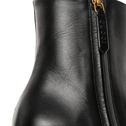 Gucci Malaga Kid GG Marmont Fringe 75mm Ankle Boots 36.5 Black 11 of 12
