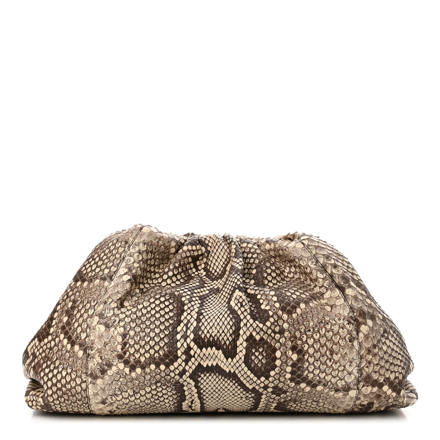 Python The Pouch Oversized Clutch Naturale