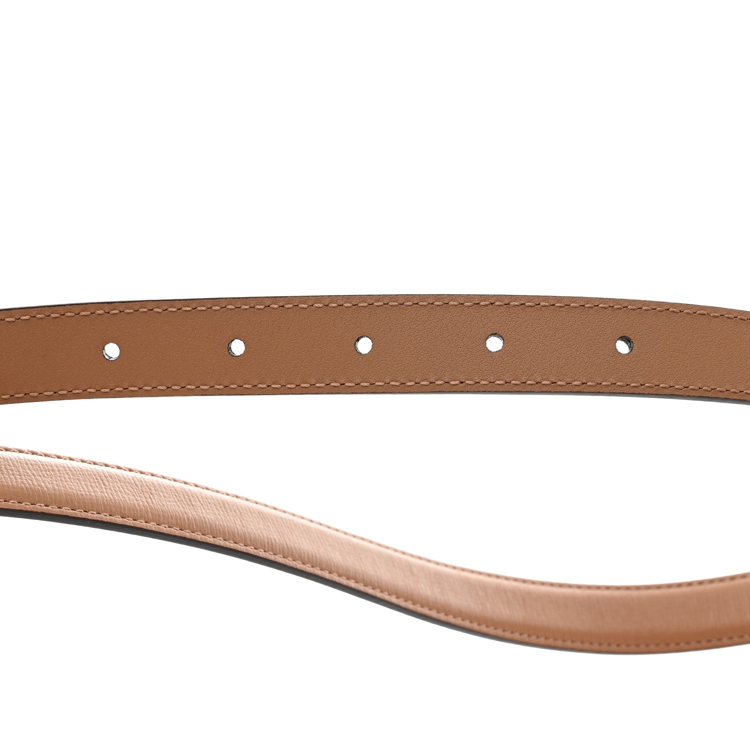 Gucci Azalea Calfskin Enamel Monochrome Double G 20mm Belt 85 34 Camelia 4 of 5
