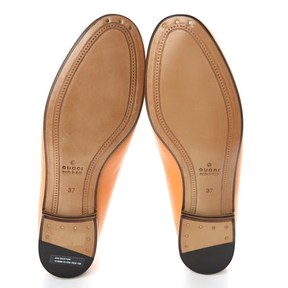 Gucci Lambskin Womens Brixton Horsebit Loafers 37 Crystal Copper 8 of 9