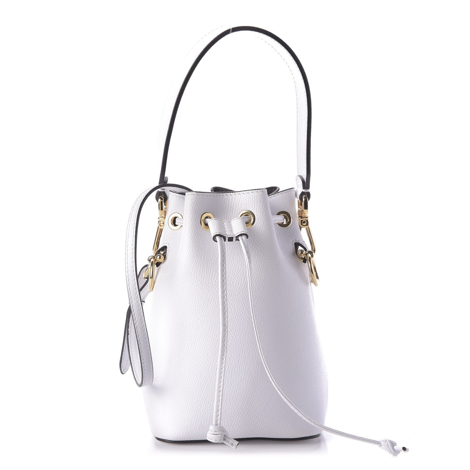 Fendi Vitello Cruise F is Fendi Mini Mon Tresor Bucket Bag Optical White 1 of 9
