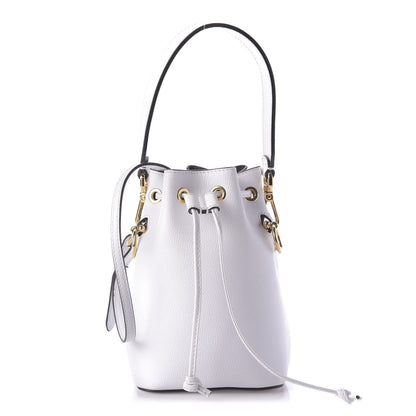 Fendi Vitello Cruise F is Fendi Mini Mon Tresor Bucket Bag Optical White 1 of 9