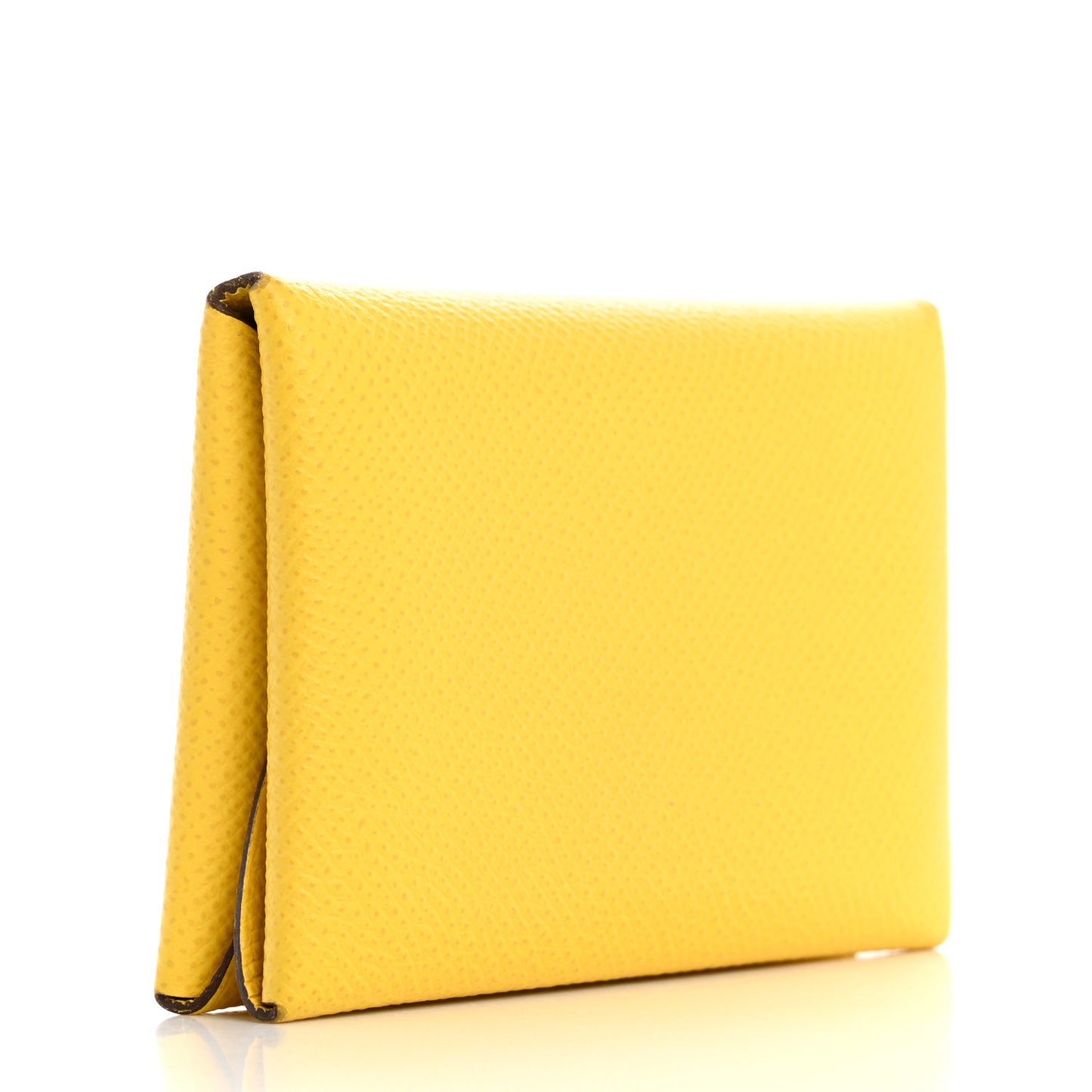 Epsom Calvi Duo Card Case Jaune De Naples