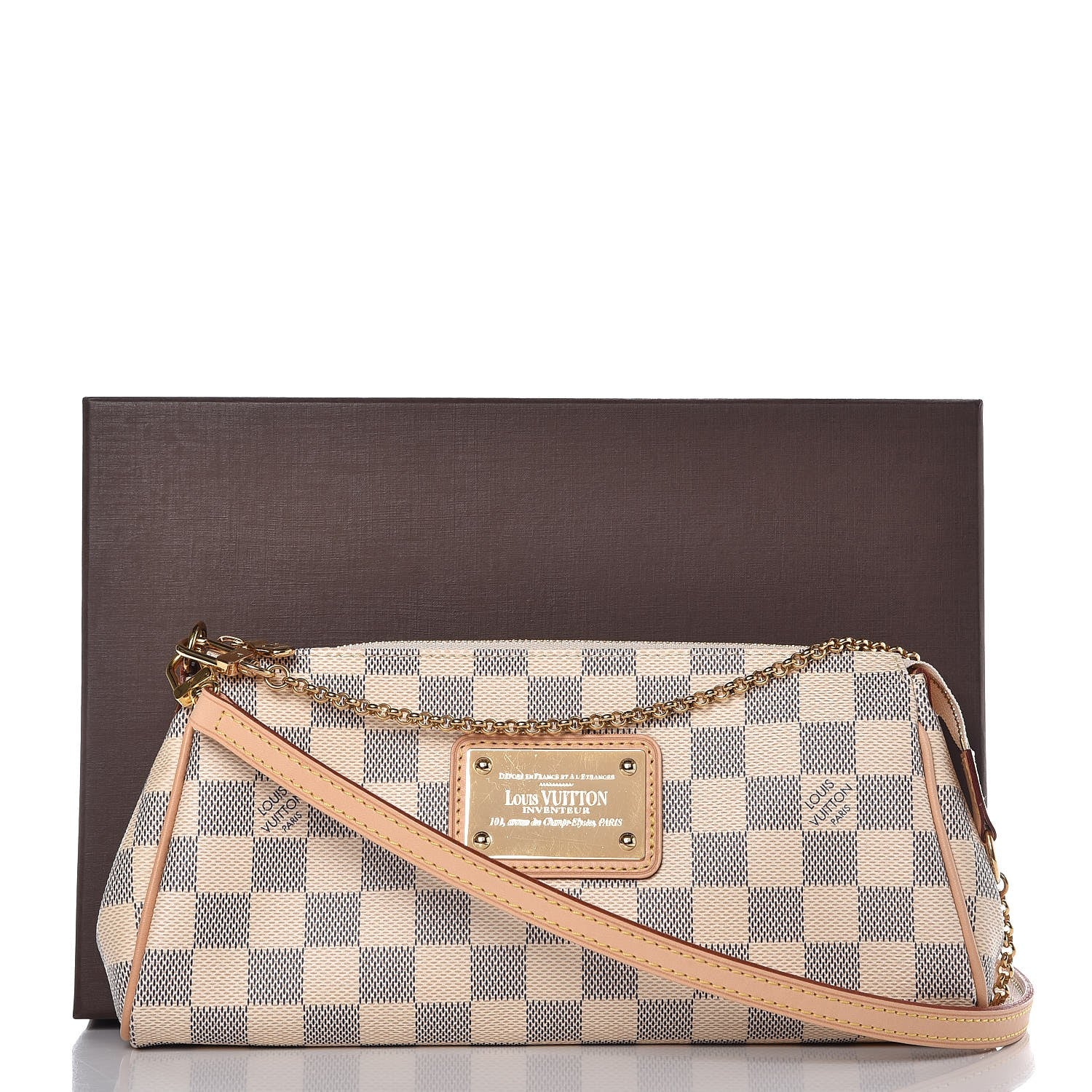 Louis Vuitton Damier Azur Eva Clutch 8 of 8