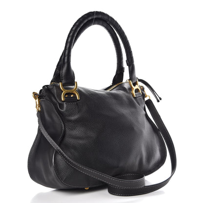 Chloe Calfskin Medium Marcie Satchel Black 3 of 7