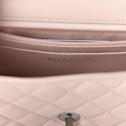 Chanel Lambskin Quilted Tri-Color Mini Rectangular Flap Green Pink 8 of 10