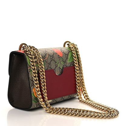 Gucci GG Supreme Monogram Tian Small Padlock Shoulder Bag Beige Multicolor New Acero 3 of 10