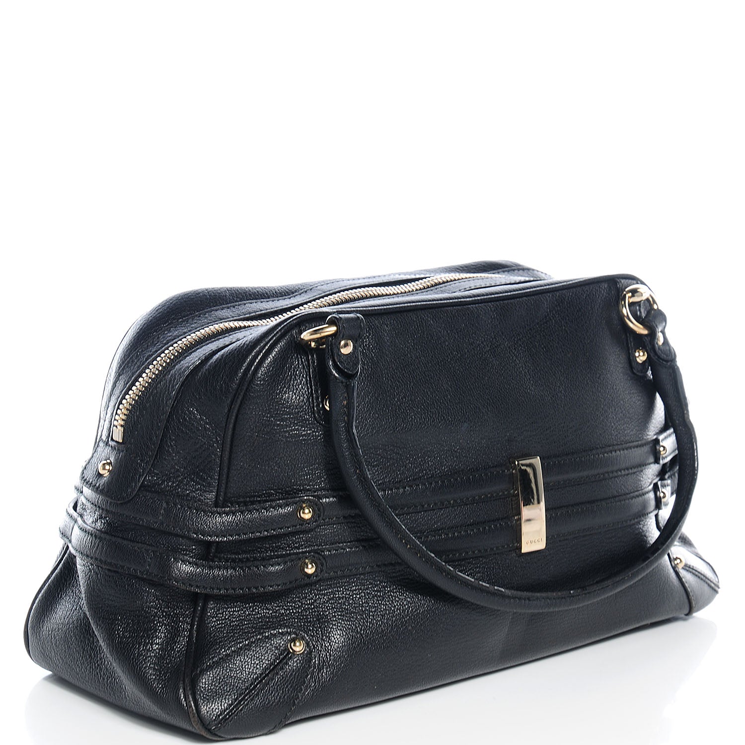 Gucci Leather Wave Boston Black 3 of 7