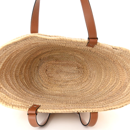 Loewe Raffia Large Basket Tote Bag Natural Tan 5 of 9