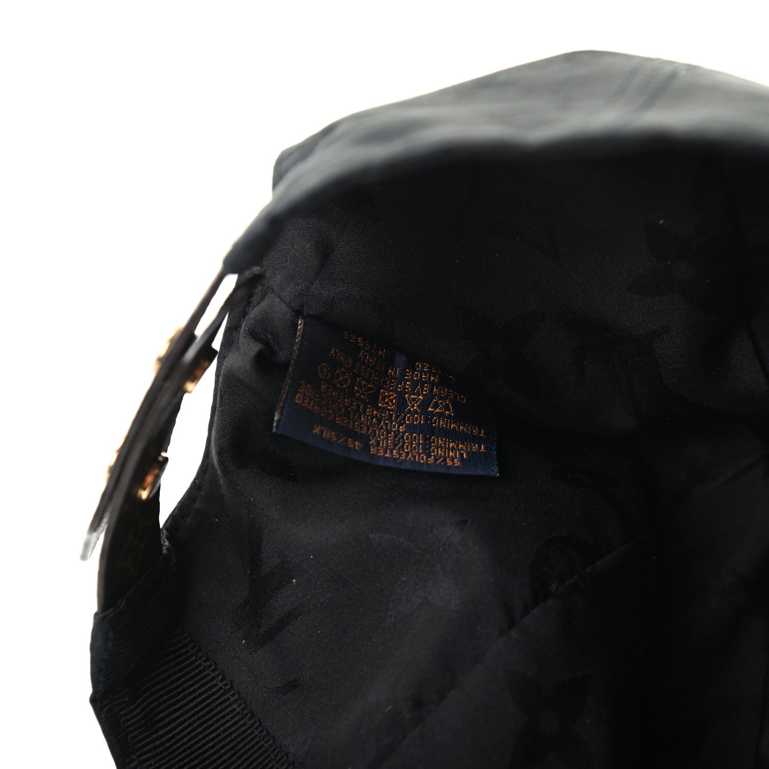 Louis Vuitton Polyester Silk Monogram LV Get Ready Cap M Black 8 of 8