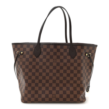 Louis Vuitton Damier Ebene Neo Neverfull MM Rose Ballerine 1 of 10