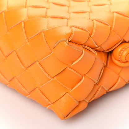Bottega Veneta Nappa Calfskin Intrecciato Mini Looping Crossbody Tangerine 8 of 8
