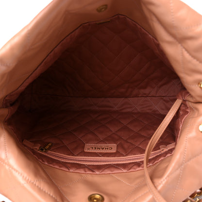 Chanel Shiny Calfskin Quilted Small Chanel 22 Beige 6 of 10