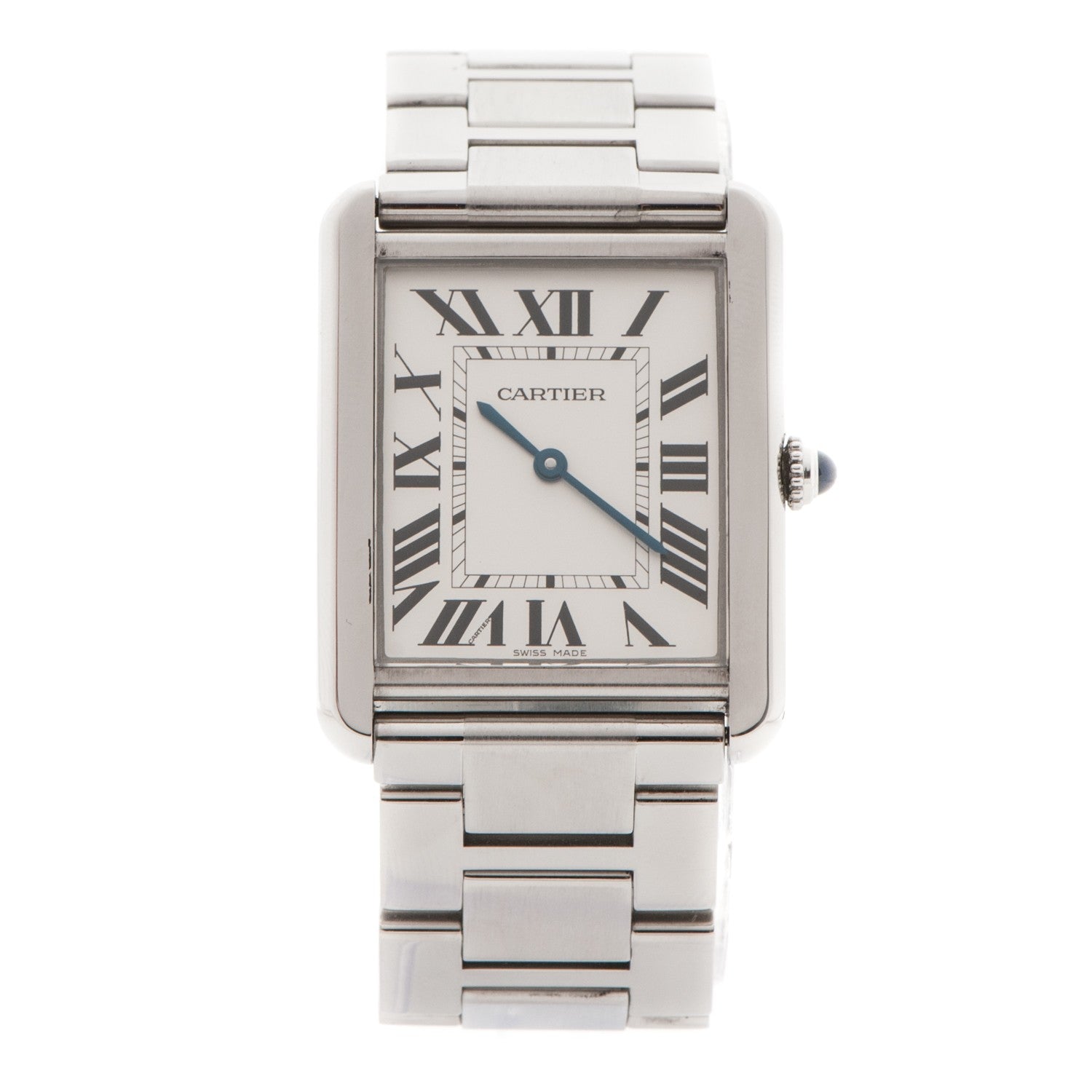Cartier Stainless Steel 27mm Tank Solo Quartz Watch 1 of 8