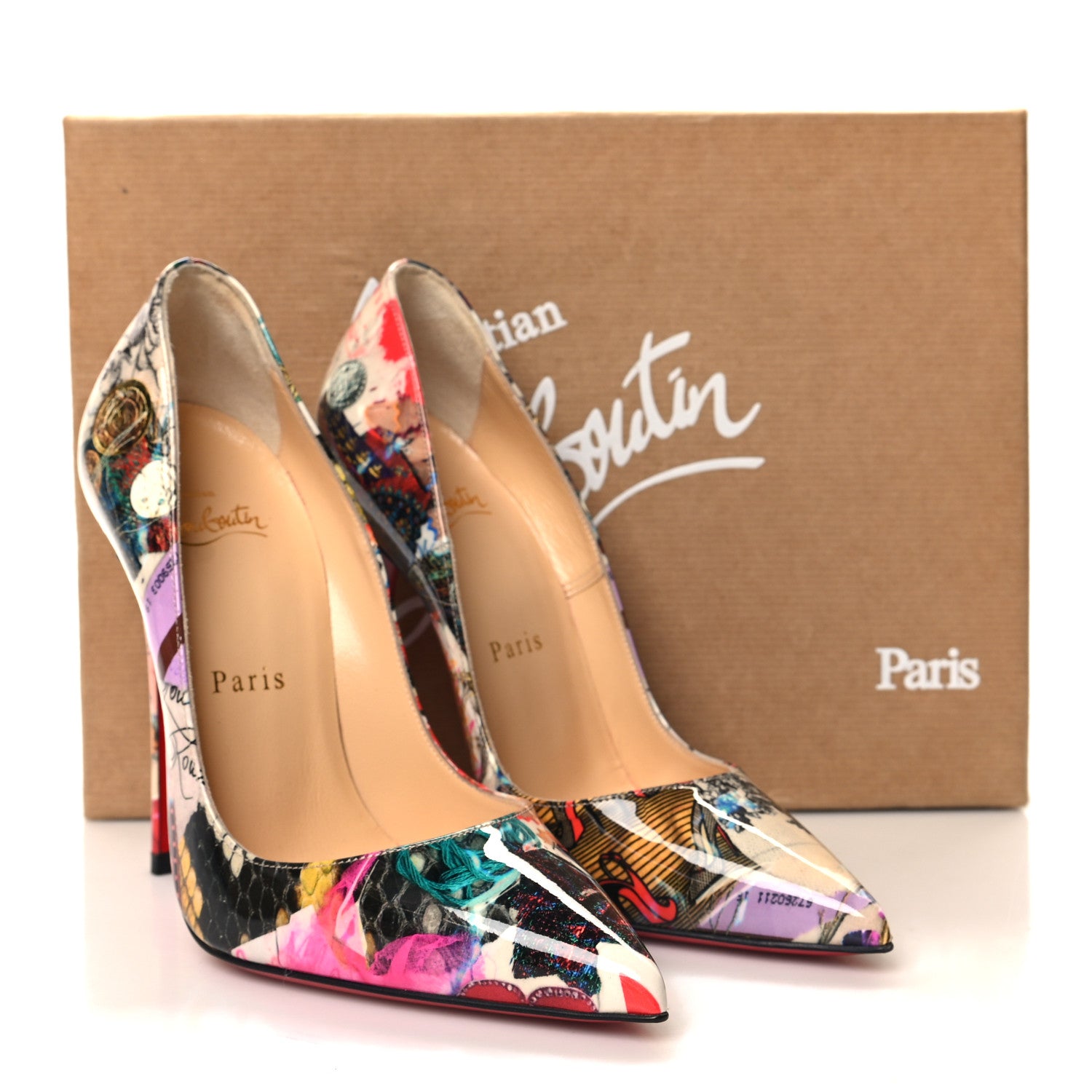 Christian Louboutin Patent Trash So Kate 100 Pumps 36 Multicolor 8 of 8