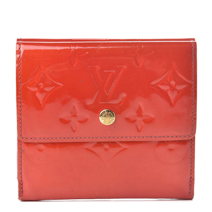 Louis Vuitton Vernis Elise Wallet Rouge Grenadine 1 of 13