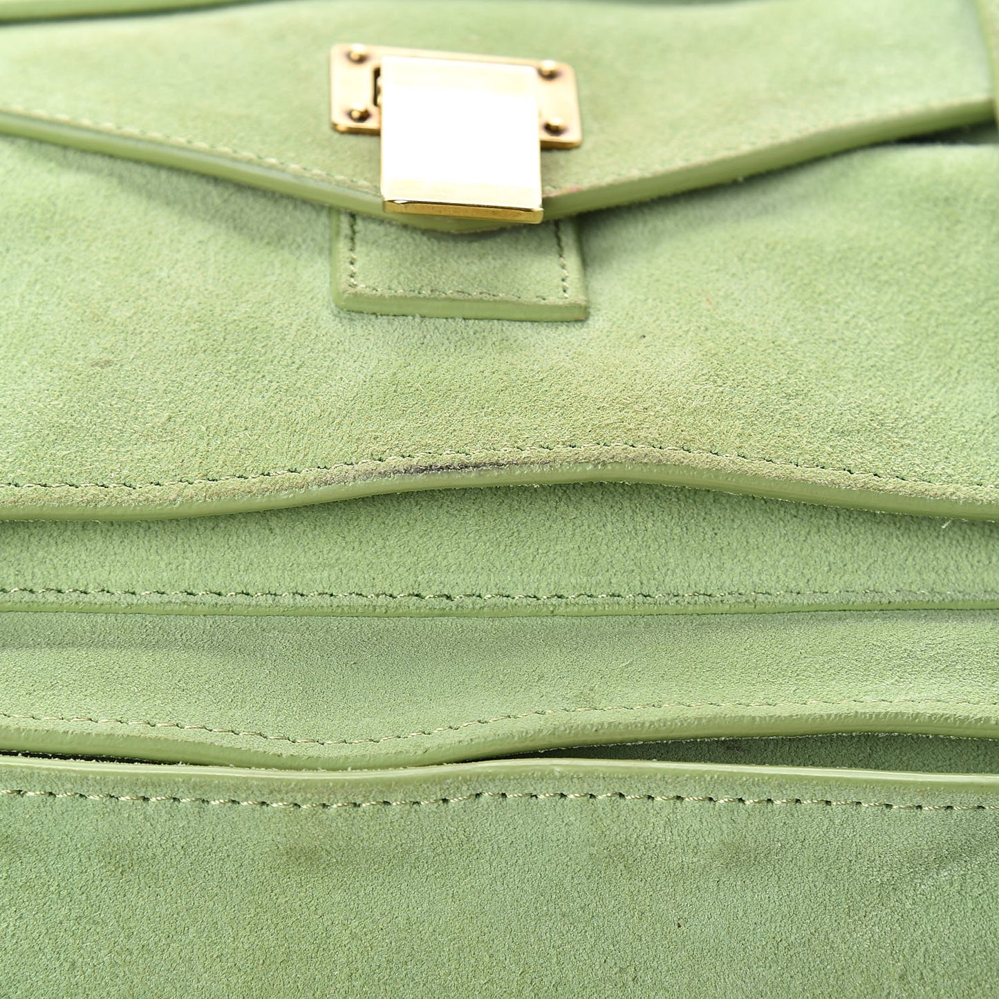 Suede Medium PS1 Satchel Grass