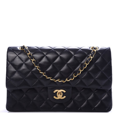 Chanel Lambskin Quilted Medium Double Flap Navy 1 of 11