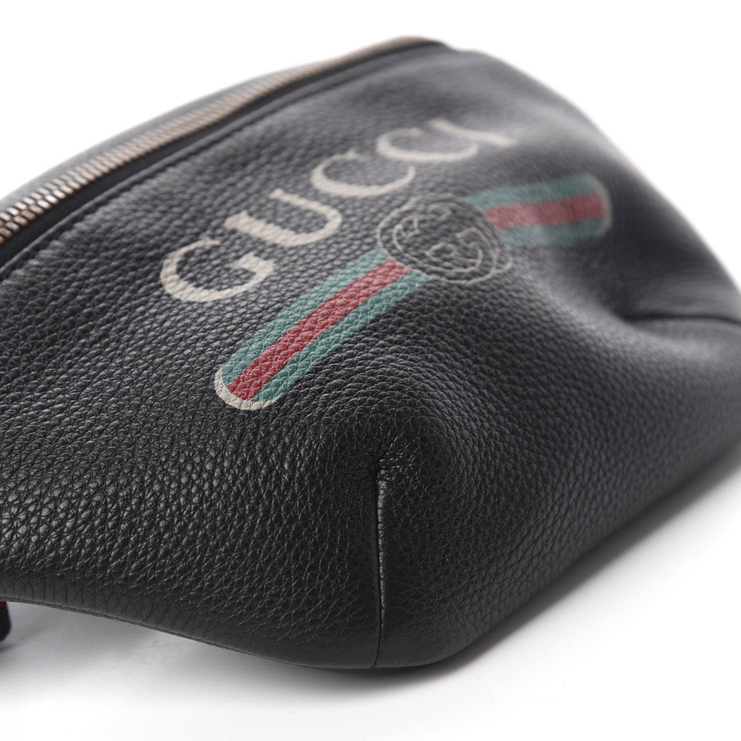Gucci Grained Calfskin Small Logo Belt Bag Black 6 of 10