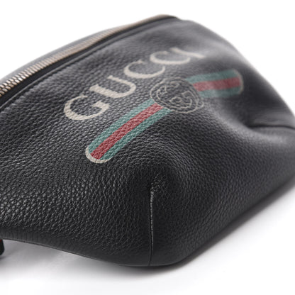 Gucci Grained Calfskin Small Logo Belt Bag Black 6 of 10