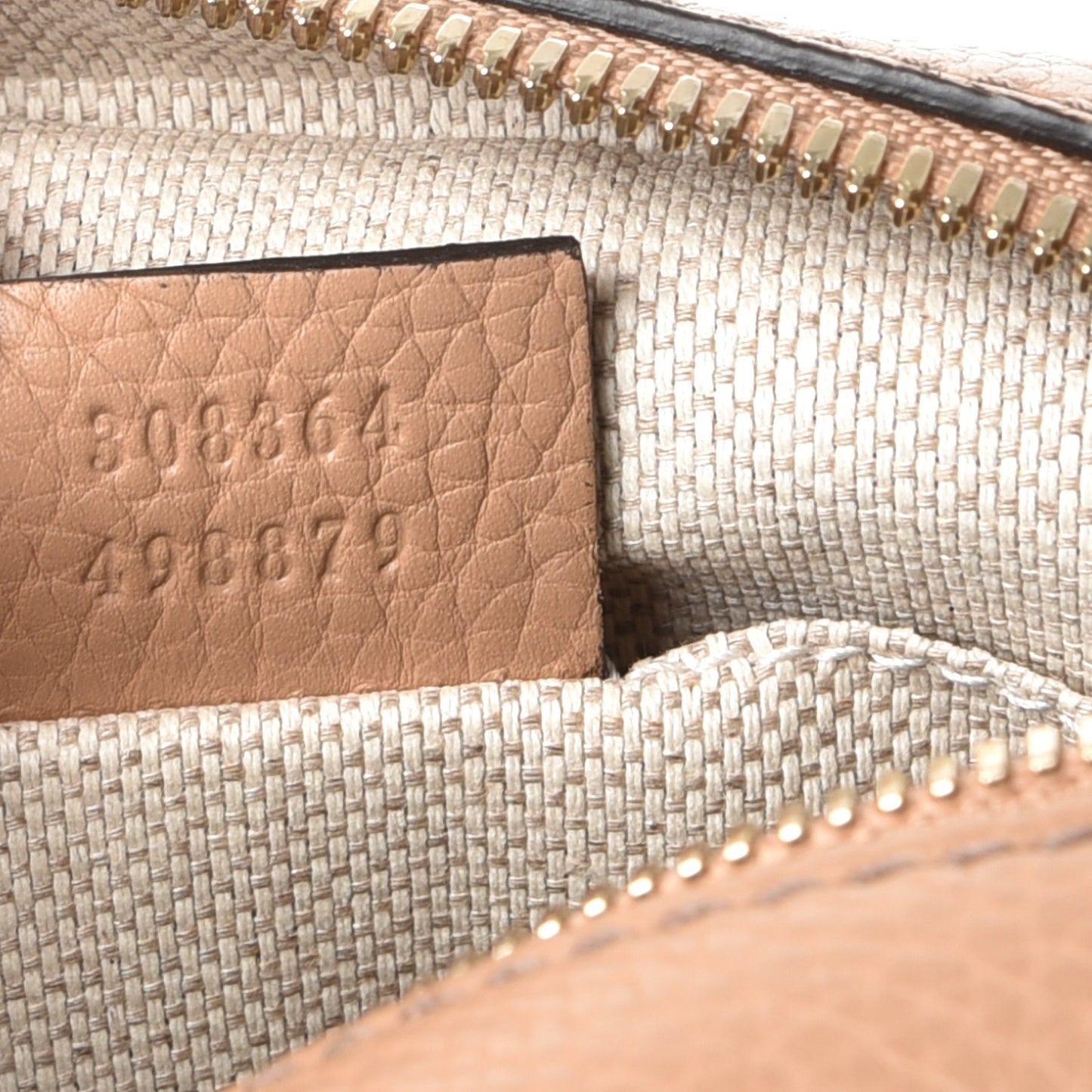 Pebbled Calfskin Small Soho Disco Bag Camelia