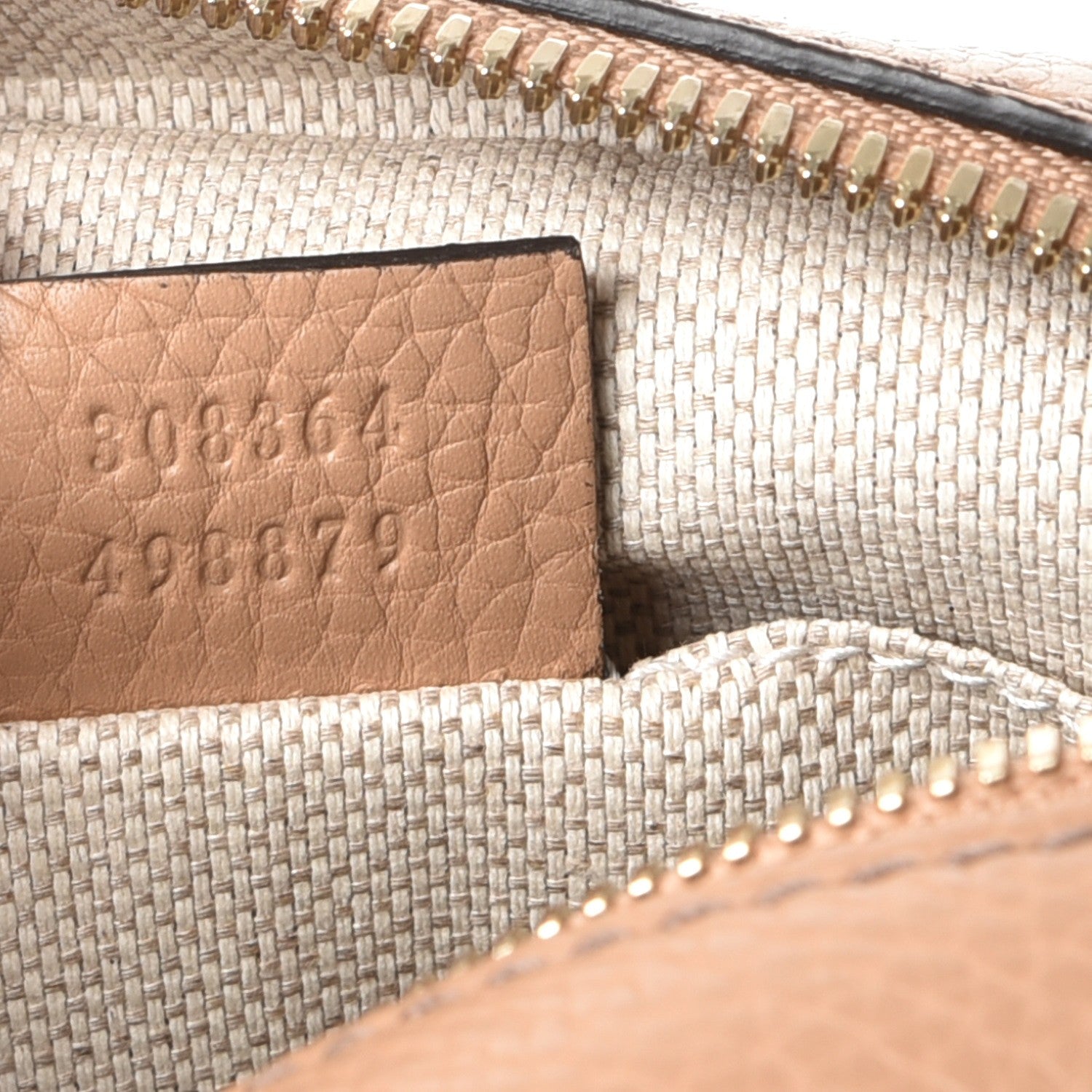 Gucci Pebbled Calfskin Small Soho Disco Bag Camelia 7 of 10