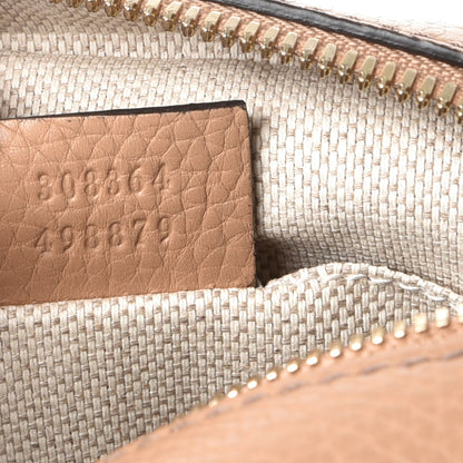 Gucci Pebbled Calfskin Small Soho Disco Bag Camelia 7 of 10